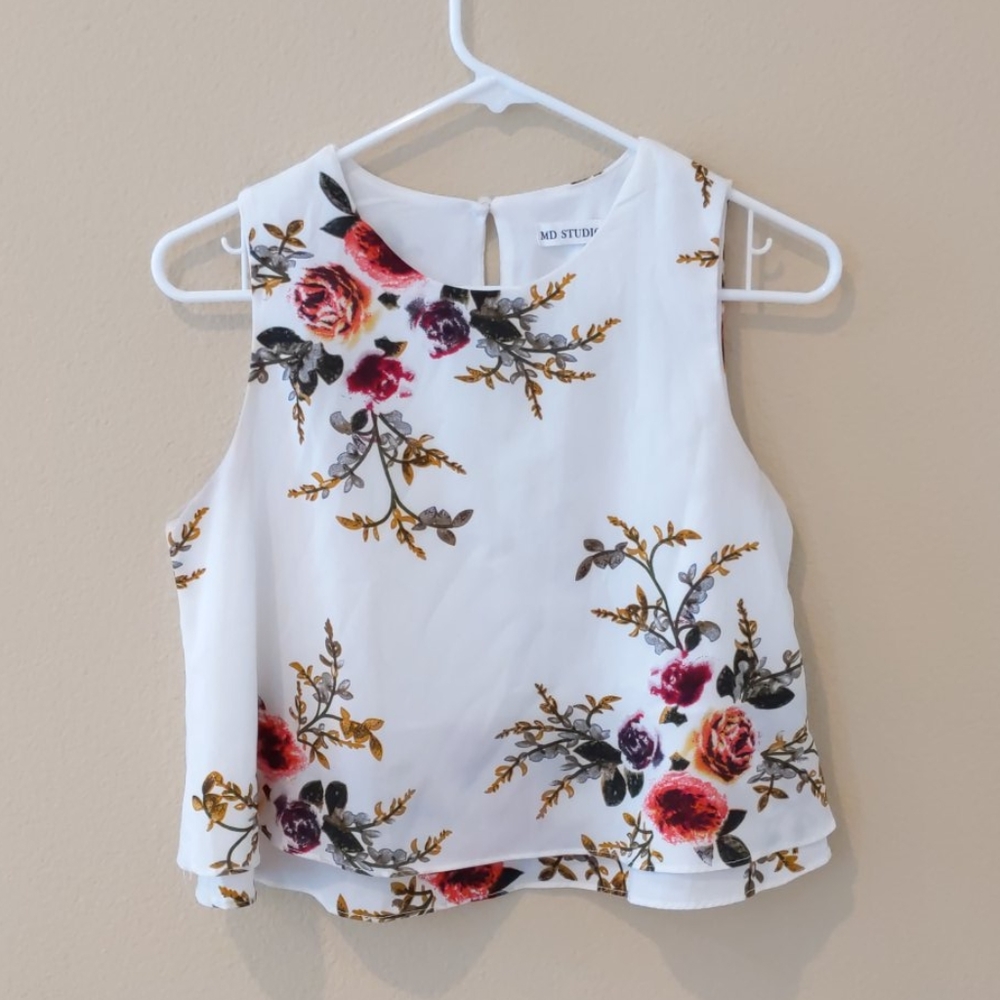 Floral layered blouse